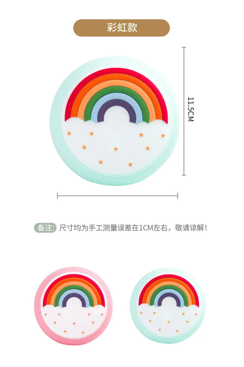 

USB Night Light Rechargeable Dimmable Rainbow Silicone Pat Lamp Cartoon Bedroom Atmosphere Lights For Home Baby Lighting Decor