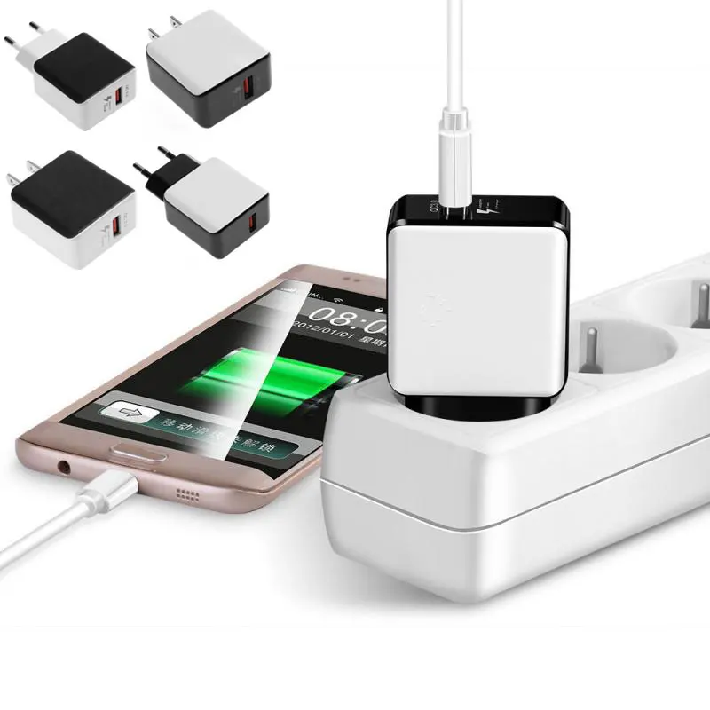 QC3.0 быстрое зарядное устройство с вилкой для ЕС и США настенное дорожное адаптер