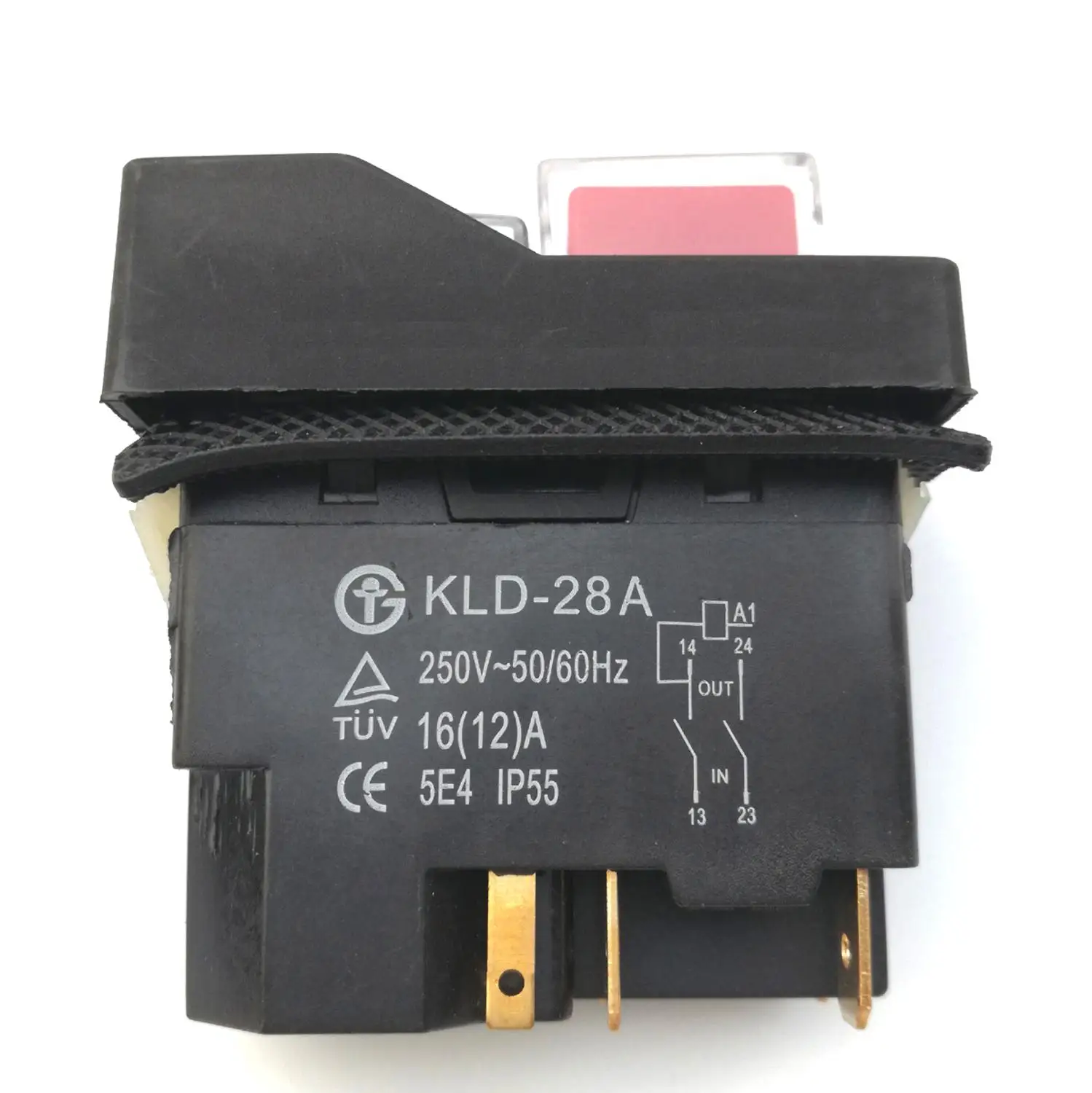 KLD-28A водонепроницаемый электромагнитный кнопочный переключатель 120 В 220 4