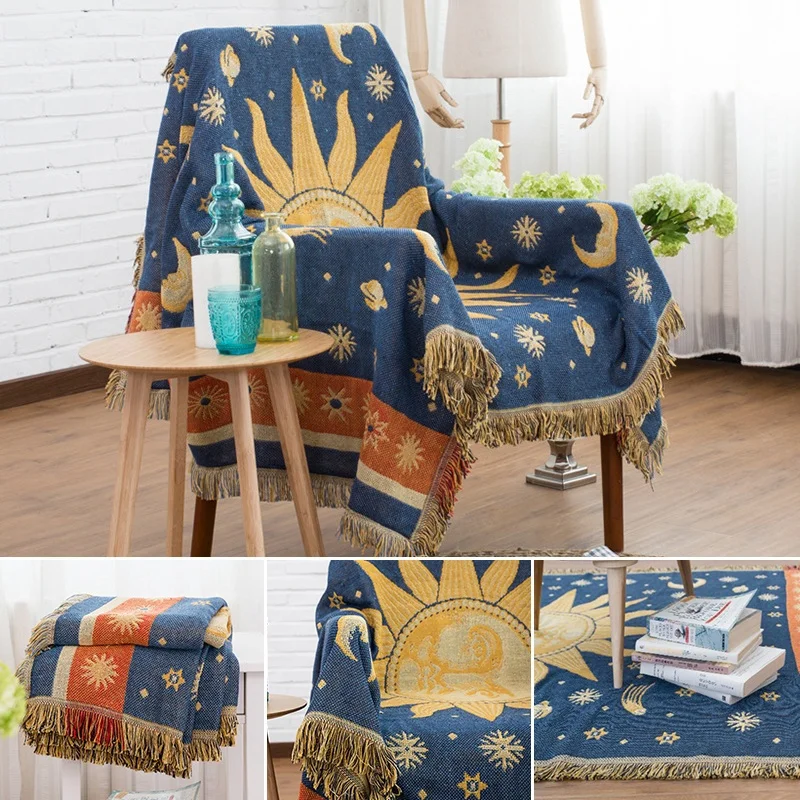 

Geometry Throw Blanket Sofa Couch Blankets Wall Tapestry Hanging Living Room Carpet Bedroom Cobertor Outdoor Picnic Rugs