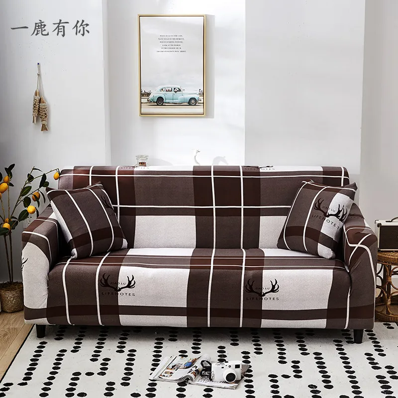 Одноместный чехол с красным рисунком хлопковые эластичные Чехлы для дивана