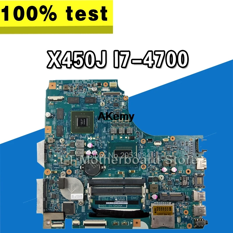 X450J материнская плата для For Asus K450J A450J X450JF F450J SV41J ноутбука Тест ОК|main board|laptop