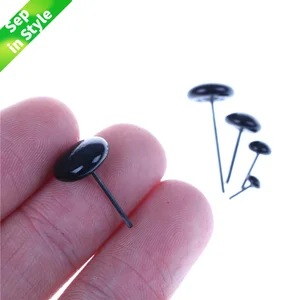 Глаза стеклянные 3457911 мм, иглы для валяния, медведей, кукол, животных, черные глаза, аксессуары для кукол, 100 шт.комплект