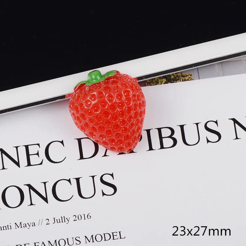 Strawberry L 10/20/30 шт клубника/вишня плоская полимерная DIY рукоделия Скрап защитный чехол для телефона Декор материалы аксессуары для волос - Цвет: Strawberry L