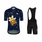 Летняя Высококачественная Милая мультяшная Мужская футболка для велоспорта Ms Couples одежда с коротким рукавом дышащая быстросохнущая велосипедная футболка одежда