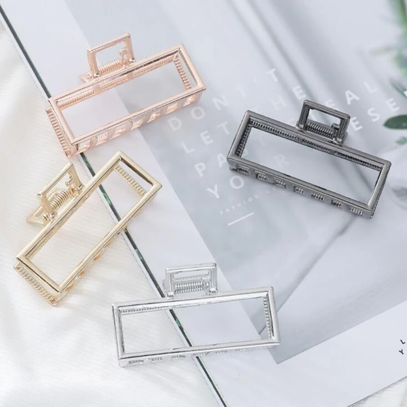 

Women Girls Geometric Metal Hair Claw Clip Clamps Hair Crab Diverse Shape Hair Clip Hairpin Large Size Hair Accessories Gifts