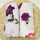 Бамбук и хлопок муслин Одеяло приятный цветочный детское постельное белье банные полотенца для новорожденных пеленальный конверт для младенцев Обёрточная бумага получения Одеяло для мальчиков и девочек