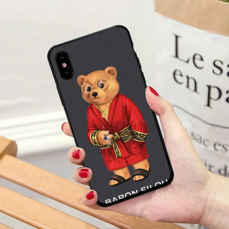 

Cute BEAR Cover Fashion Brand Fundas Phone Case For HUAWEI P10 10plus 20 30 30lite 40 Pro Mate 10 20 30 Pro Honor 8X 20