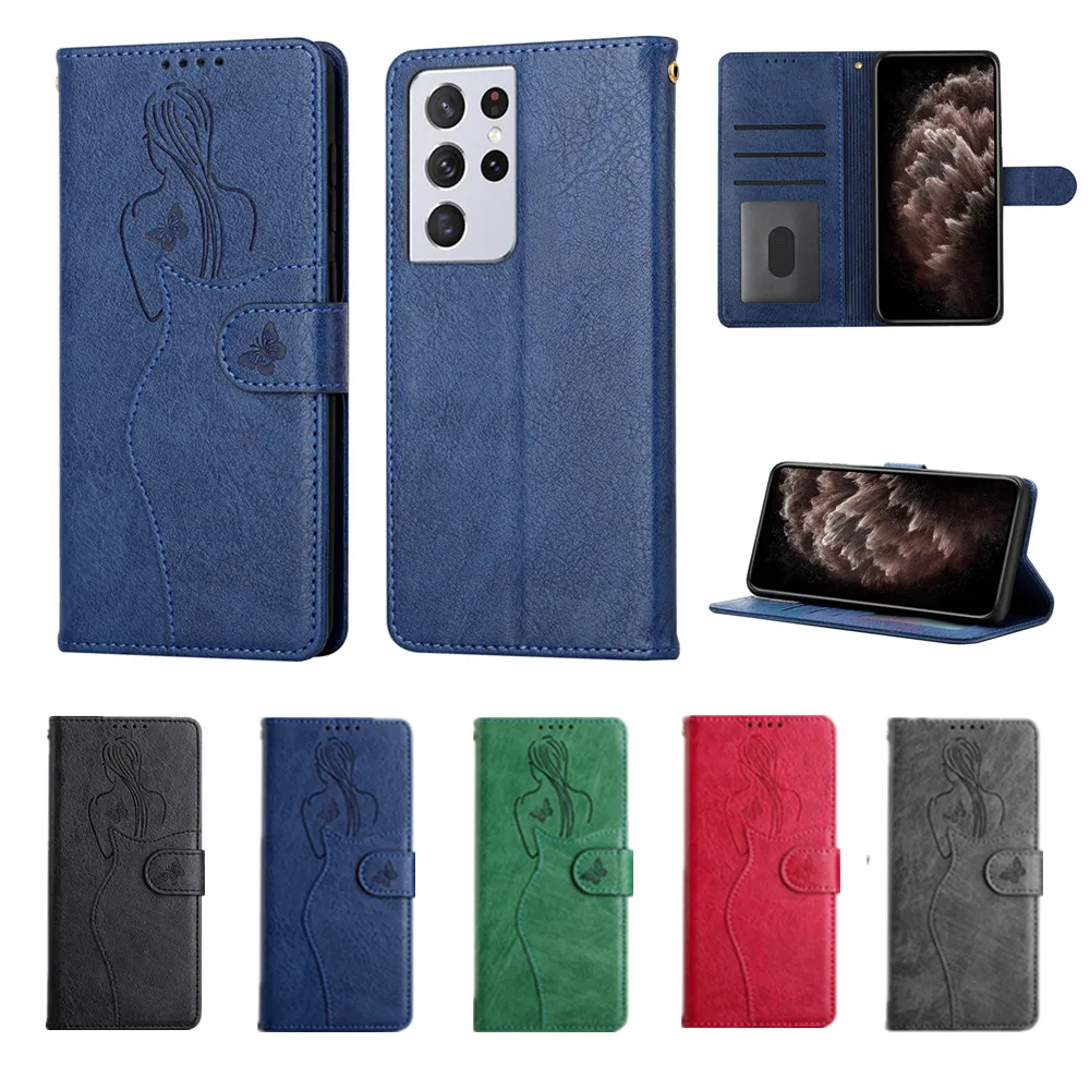 

Luxury Leather Flip Phone Case for Galaxy S21 FE 20 Ultra S10 S9 S8 Plus S7 Edge J730 J530 J330 J710 J510 J310 Wallet Cover Etui
