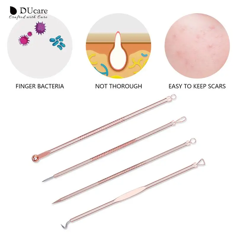 4 шт. иглы для удаления чёрных точек на лице |