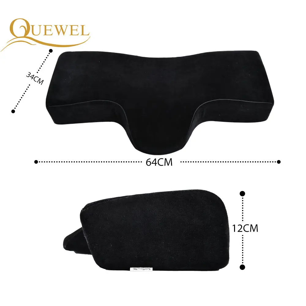 Подушка с эффектом памяти для наращивания ресниц вогнутая подушки под голову