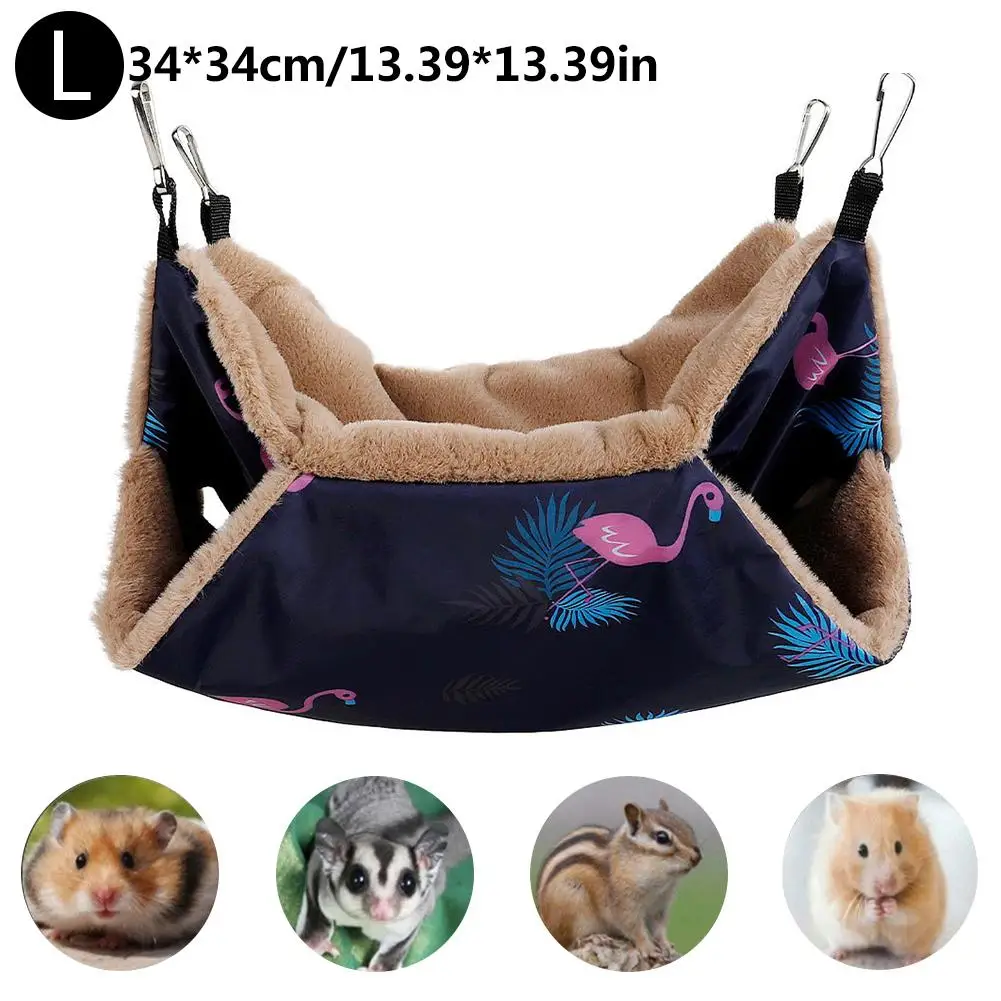 Теплый Гамак для хомяка подвесная кровать дома зимнее маленькое животное белка