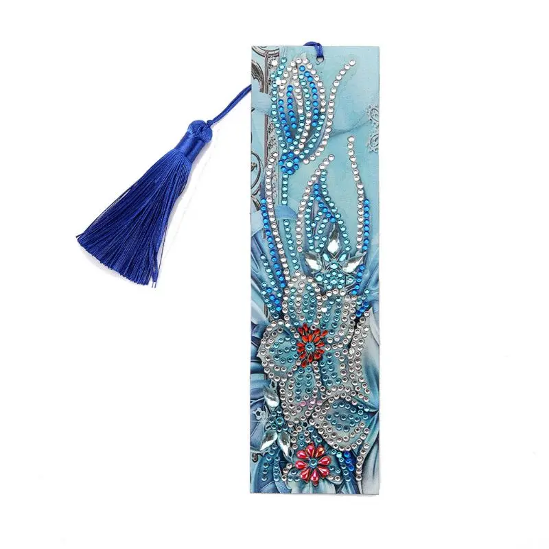 

2022 New 5D Flower DIY Bookmark Diamond Painting Special Shaped Diamond Embroidery