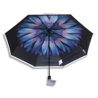 portable travel outdoor umbrella folding small reflective umbrella pouch windproof parasolki damskie mini pocket parasol ea60ys