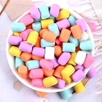 simulation marshmallow flatback resin cabochon mini fake candy childrens doll house accessories