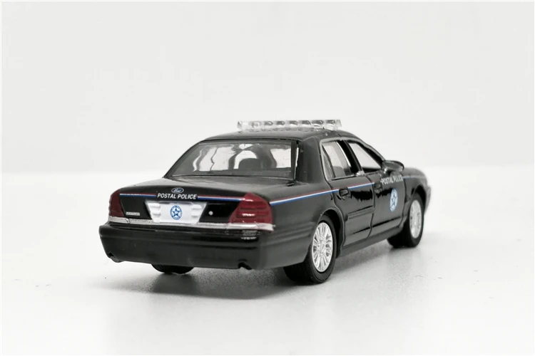Greenlight 1: 64 Ford Crown Victoria Interceptor 2010 Черная почтовая полиция без коробки