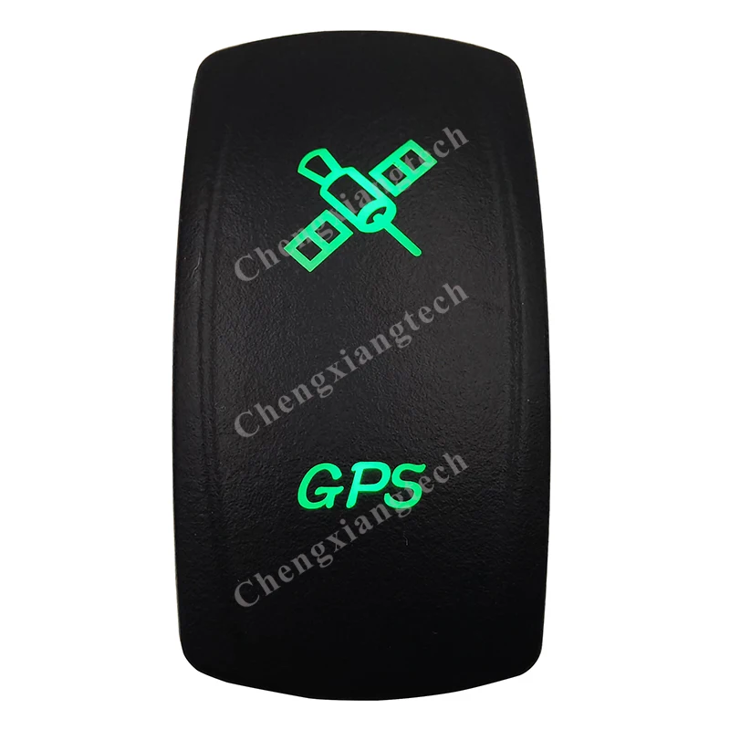 12 В 24 в лодочный автомобиль 5 контактов вкл/выкл SPST клавишный переключатель-GPS-зеленый светодиод Водонепроницаемый IP66 для Carling ARB 4X4 NARVA