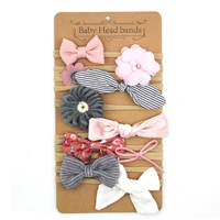 10 pcs per set of baby hairband sets cute hairpins with bows suitable for baby baby hairbands seamless hairbands