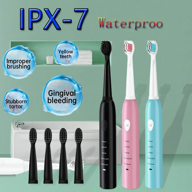 

adult nano Sonic Electric Toothbrush WaterproofAutomaticTooth Brush Travel toothbrush heads toothbrush case toothbrush holde