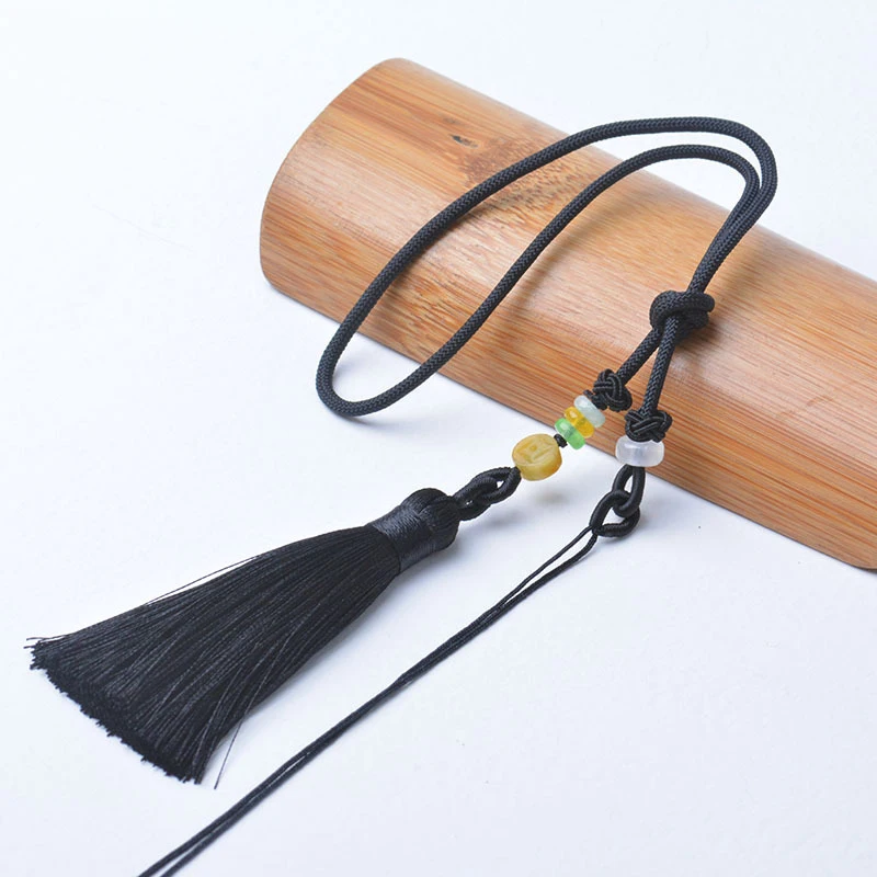 18 см украшения для рукоделия подвесная веревка Нефритовый ювелирный кулон нить