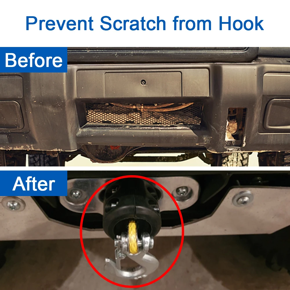 

Universal Rubber Winch for Can-am X3 For ATV UTV Winches for Polaris RZR for Honda Durable Cable Hook Stopper Line Saver