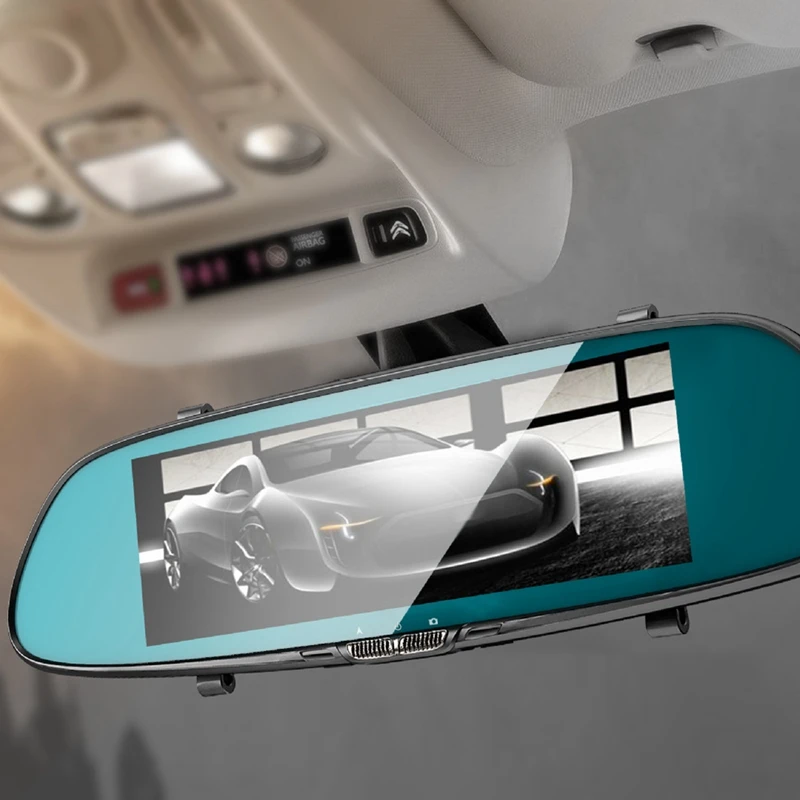7 дюймов Камера заднего вида камера Android 5 0 Wifi Gps Full Hd 1080P видеорегистратор с двумя