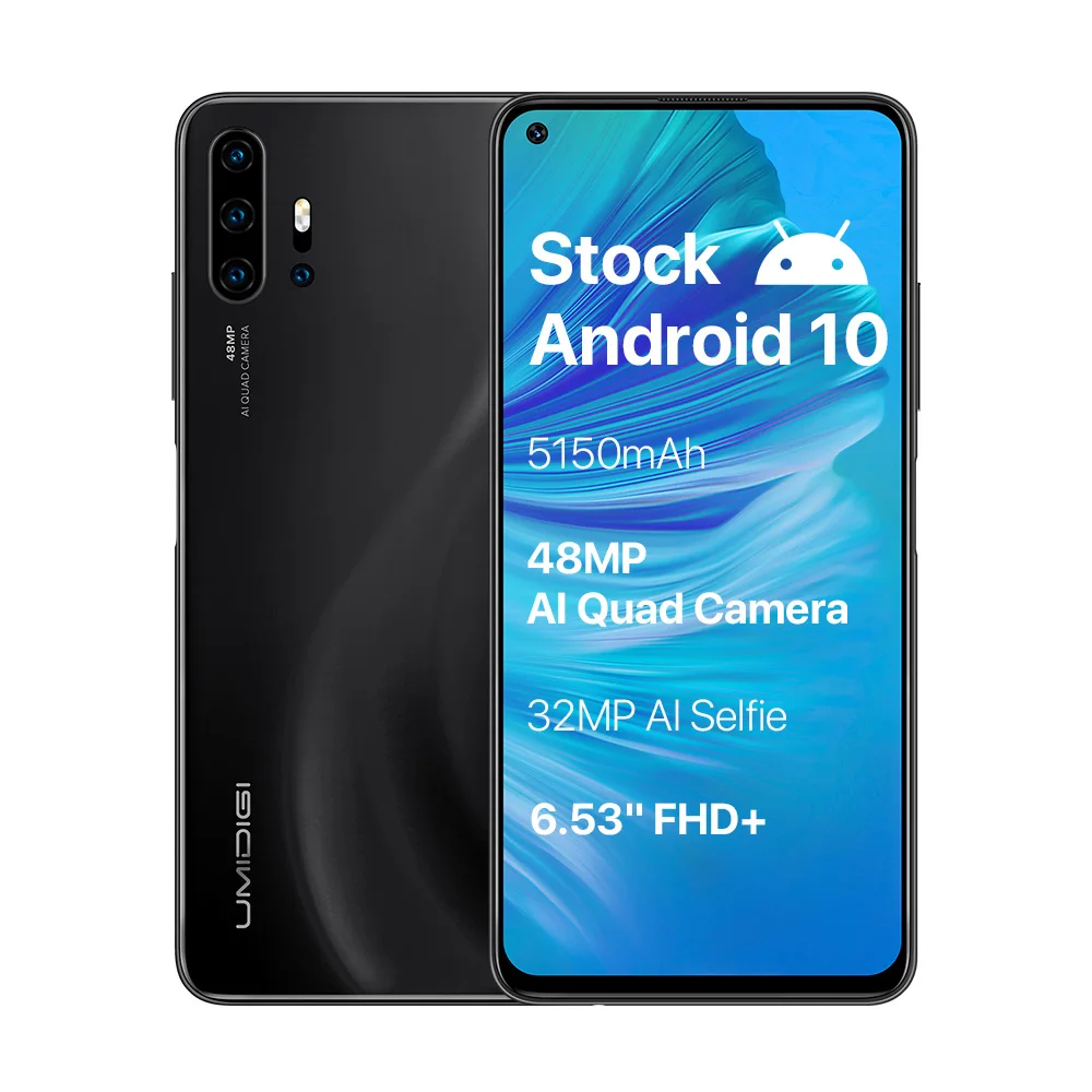 UMIDIGI F2 Android 10 глобальная версия 6 53 &quotFHD + ГБ 128 48MP AI Quad camera 32MP Selfie Helio P70 мобильный