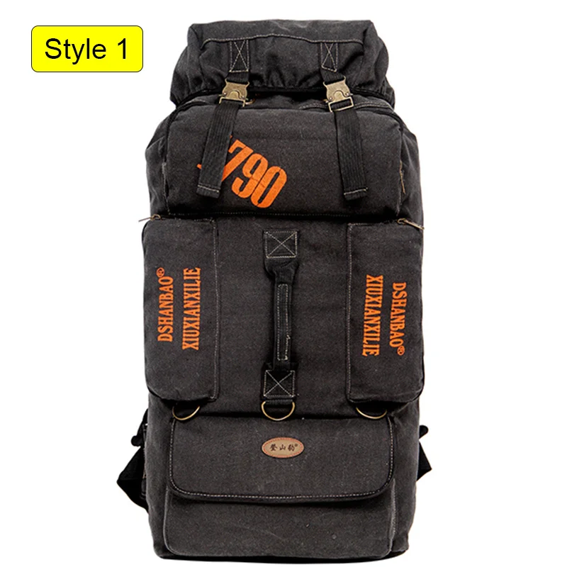 Style 1 Black 90L открытый большой емкости альпинизма сумка для мужчин посылка для пешего туризма альпинизма кемпинг рюкзаки для женщин путешествия рюкзак XA956WD - Цвет: Style 1 Black