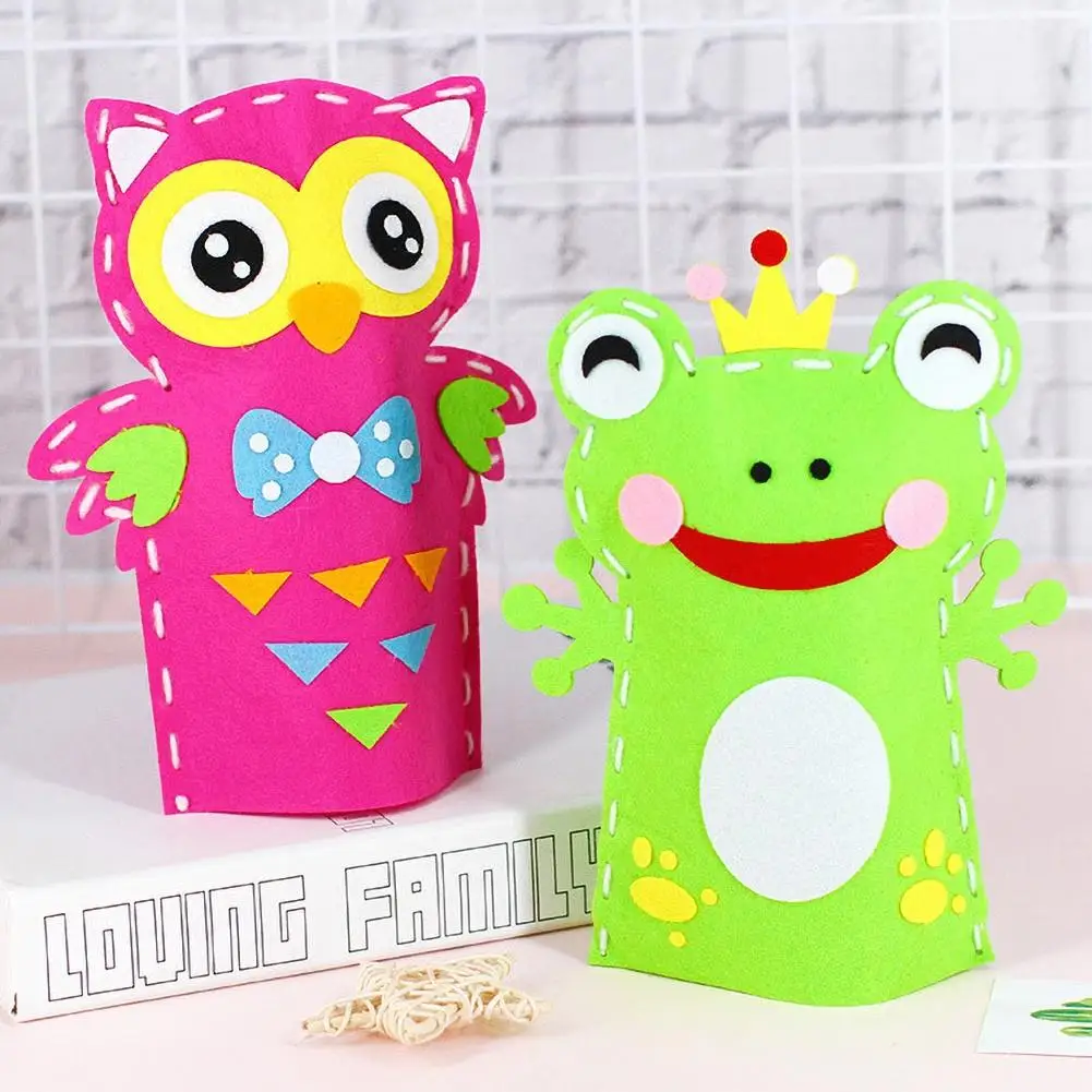 8 шт. дети &quotсделай сам&quot с рисунками зверей из мультфильмов для кукол нетканого