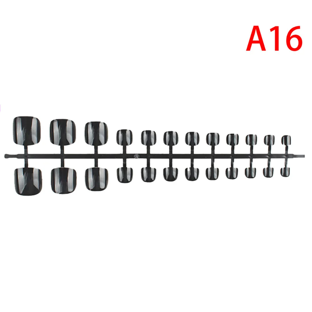 24 шт./лист Короткие искусственные ногти во французском стиле | Красота и здоровье