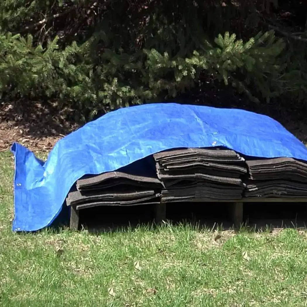 Waterproof Tarpaulin Luggage Cover Sunshade Anti Blue Aging Outdoor 0.33mm Protection Solid Sheet | Дом и сад