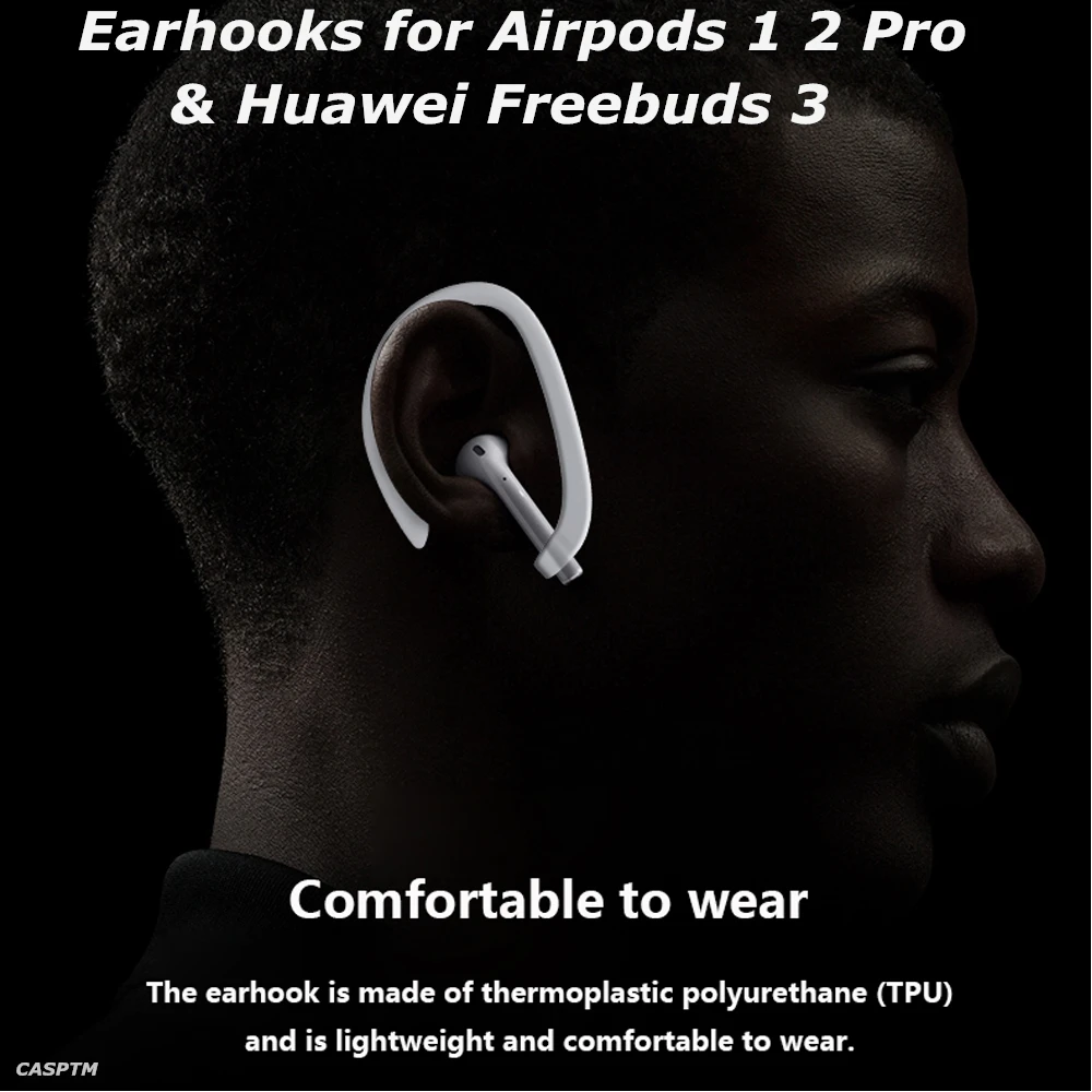 

1 пара держателей для наушников Apple Airpods 1 2 Pro Силиконовый противоударный крючок для Huawei Freebuds 3 защитные противоударные наушники