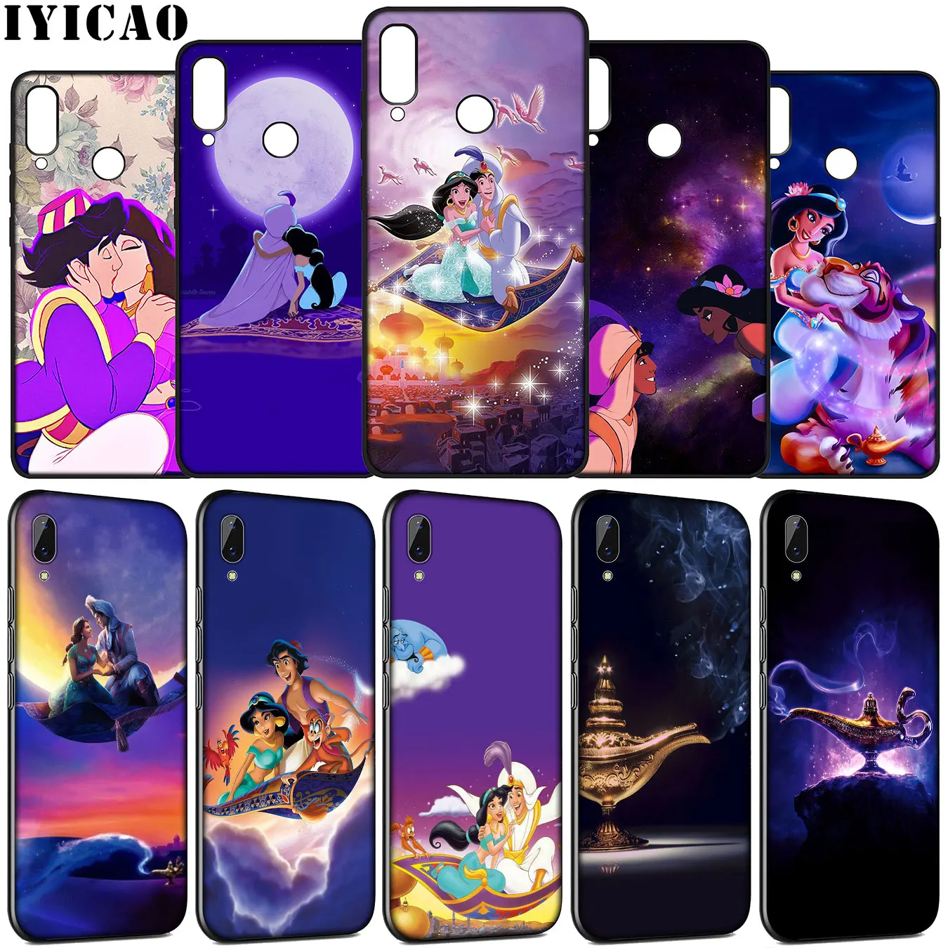 Мягкий силиконовый чехол IYICAO Aladdin 2019 для Huawei Y9 Y7 Y6 Prime Honor view 20 8C 8X 8 9 9X 10 Lite 7C 7X 7A Pro |
