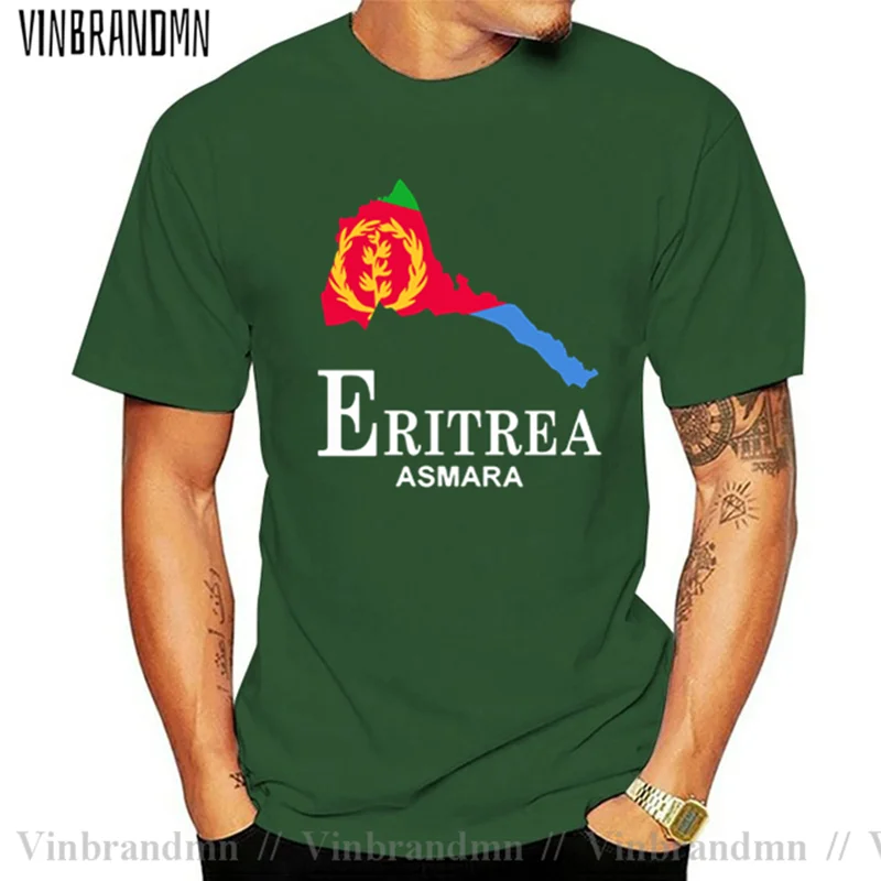Летняя хлопковая футболка Эритрея ERI ER National Asmara Мужская новая модная спортивная с