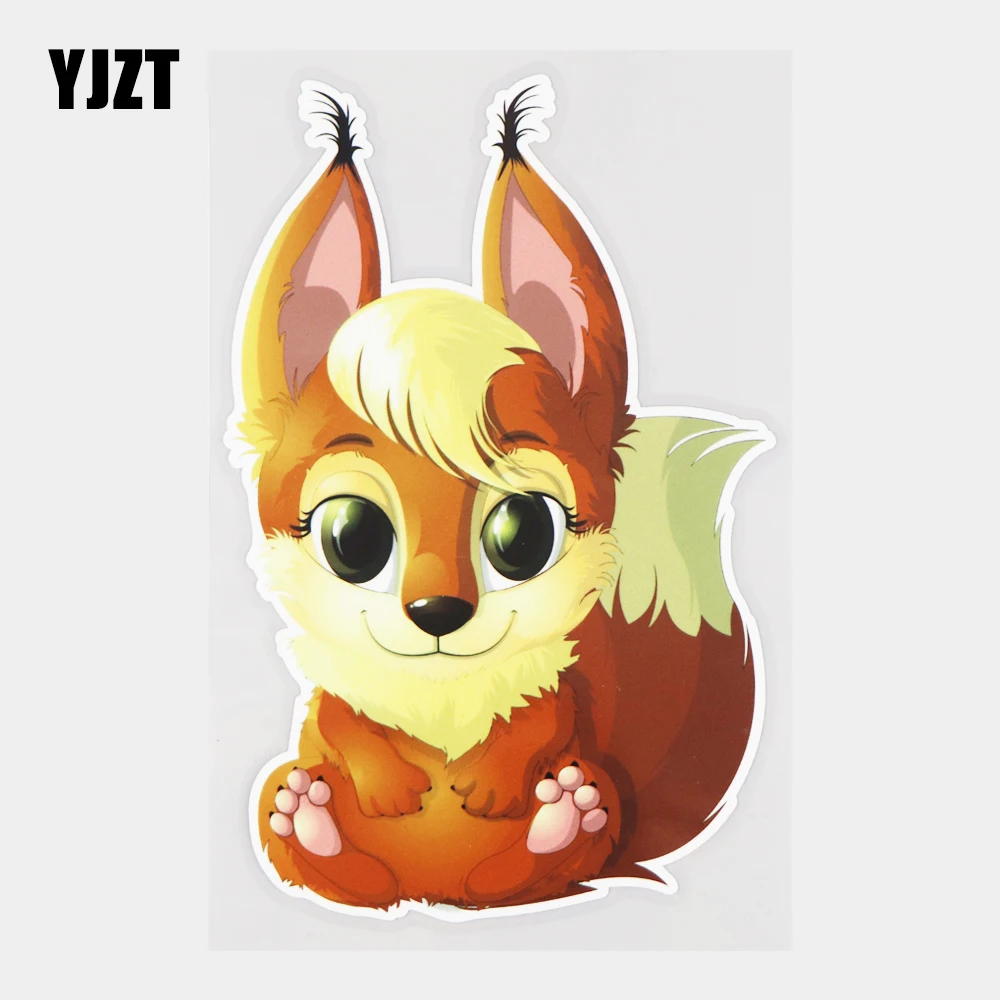 

YJZT 11,5 × 17,9 см милые Мультяшные виниловые наклейки с чипмунком, модные украшения, наклейки для мотоцикла и автомобиля 21A-1123