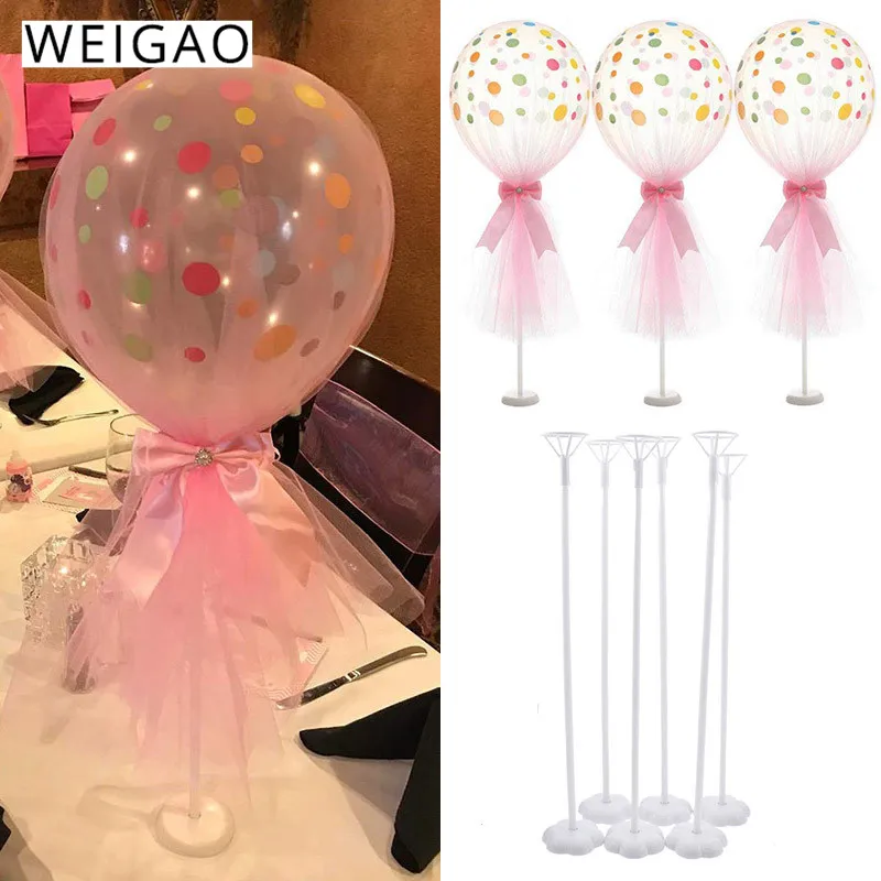 WEIGAO 6 шт. Свадебный Настольный держатель воздушных шаров декор для столбов mariage