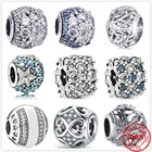 Новые оригинальные аксессуары для браслетов из серебра 925 пробы, Шарм-Бусина Подходит Для шармов Pandora, серебряные бусины 925, браслет для женщин, ювелирные изделия сделай сам, подарок