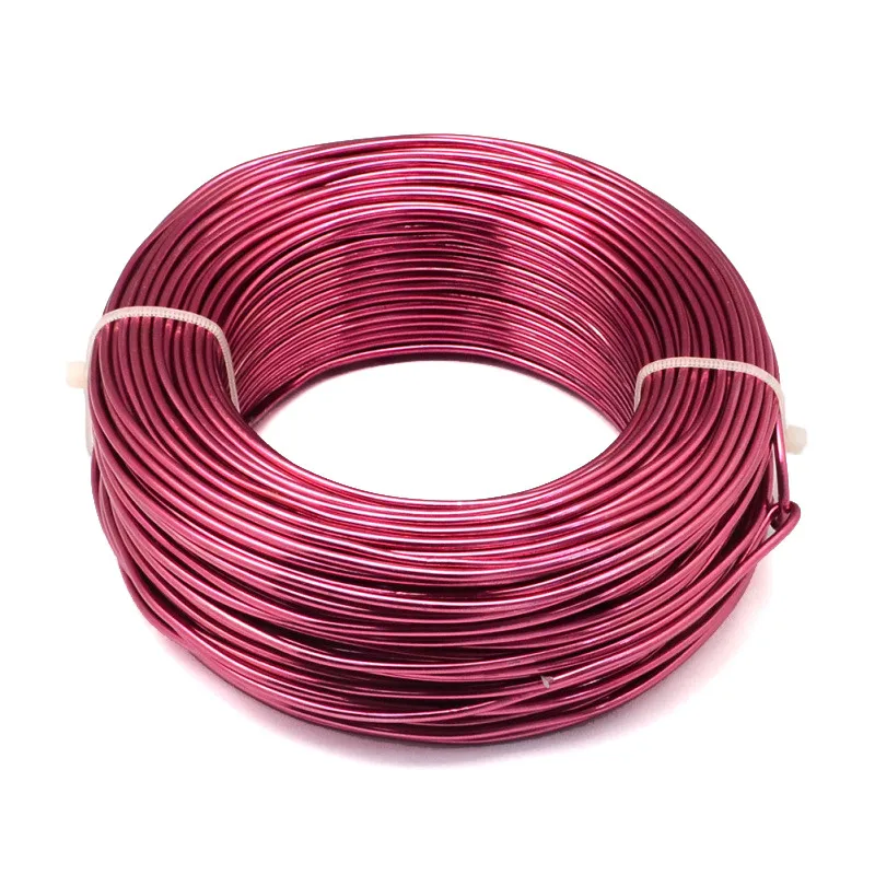 Cerise 500g 0,8/1/1,5/2/3/3,5/4/5/6 мм алюминиевая проволока ювелирных изделий для ювелирных украшений Hand-Made ремесла F60 - Цвет: Cerise