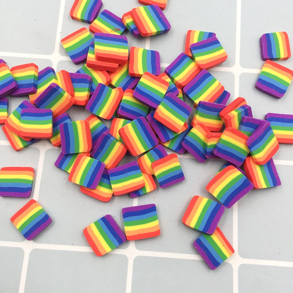 100 г радужная мультяшная полимерная глина полировальная для рукоделия имитация