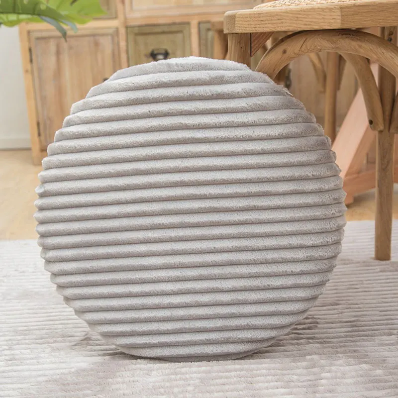 1 шт. полосатый фланелевый круглый чехол для подушки напольные медитации и стула