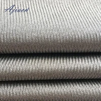 anti electromagnetic radiation knitted 100 silver fiber fabric 5g communication emf shielding clothing silver fiber cloth