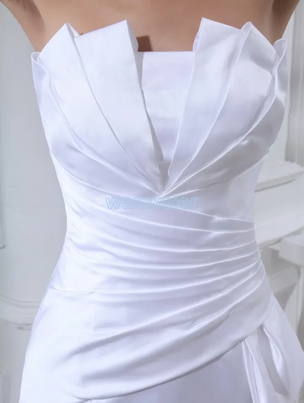 free shipping new design fashion brides bow long custom scalloped white/ivory cheap mermaid wedding dress 2016 bridal gown | Свадьбы и