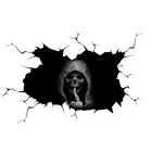 Happy Halloween стены пол стикер ужас наклейки на стену Тихая Череп стикер автомобиля украшения на окна для дома Наклейка Декор Вечерние