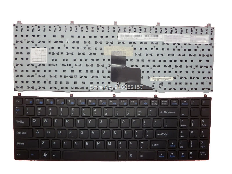 Английская клавиатура для CLEVO W270EFQ M980NU MP 08J43U4 4307W 6 80 W2W51 010 1 M9800 471 08J43US 4302 X5100