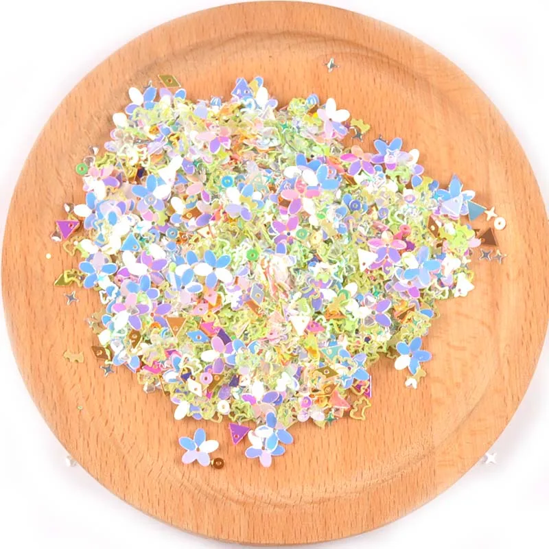 10 г(около 1000 шт) Смешанные Блестки для рукоделий блестки DIY Face Nail Art Decor Shell Spangle швейные принадлежности блестки наклейки C2677