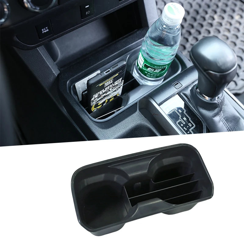 

1pcs For Toyota Tacoma 2016-2020 Car Central Gear Water Cup Storage Box Multifunction Storage Box Phone Tray Accessories Plastic