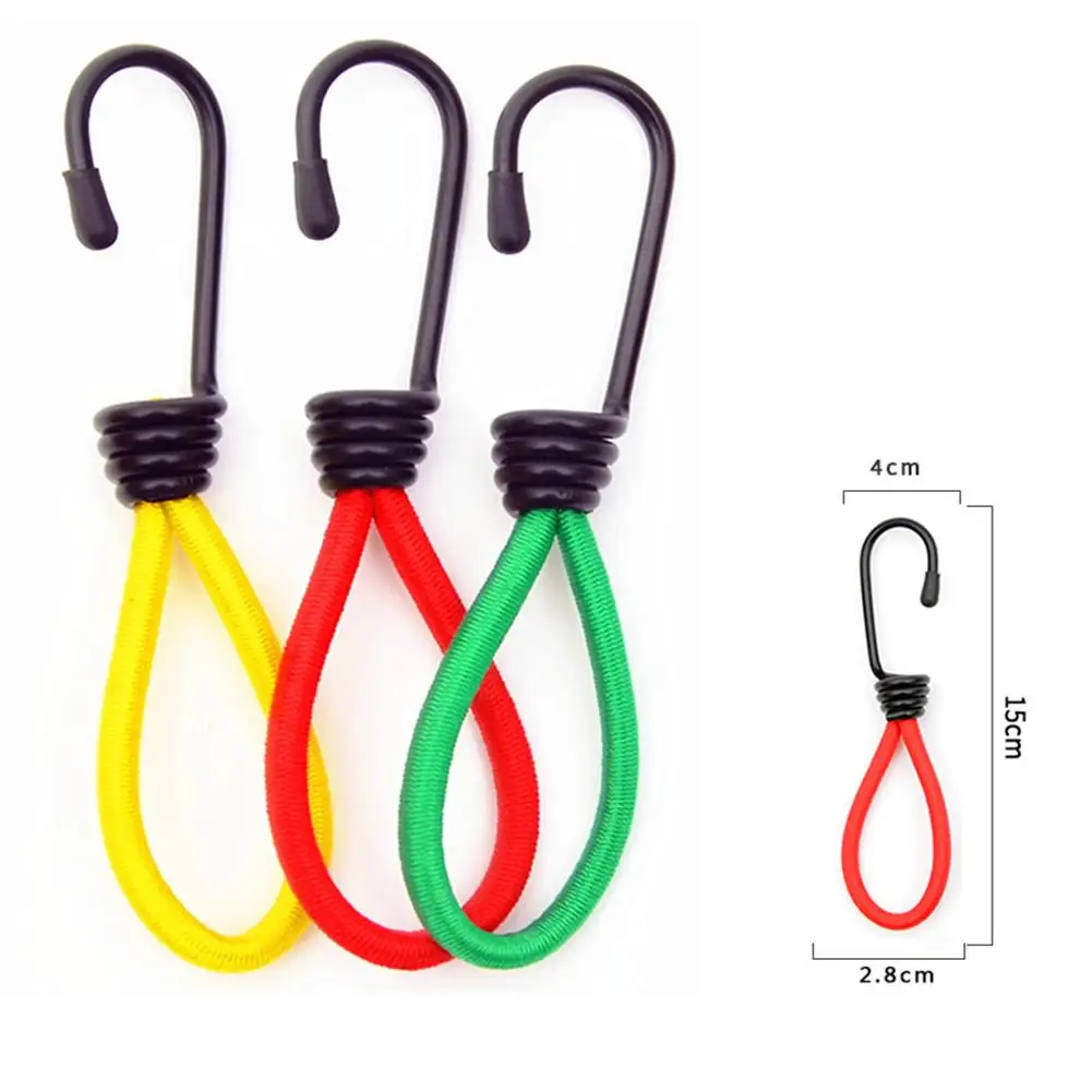 

1pc Outdoor Tent Elastic Buckle Latex Elastic Rope Camping Tent Canopy Windproof Rope Buckle Ground Nail Fixing Buckle