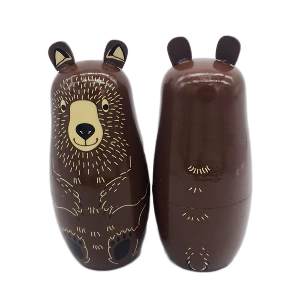 Детские развивающие игрушки забавные деревянные русские куклы ручной работы 5