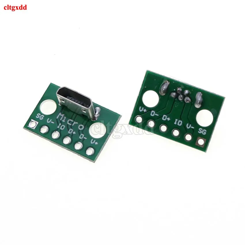 1 шт. Micro Mini USB Type C 2 0 3 Мужской Женский Разъем PCB 90 градусов кабель для зарядки