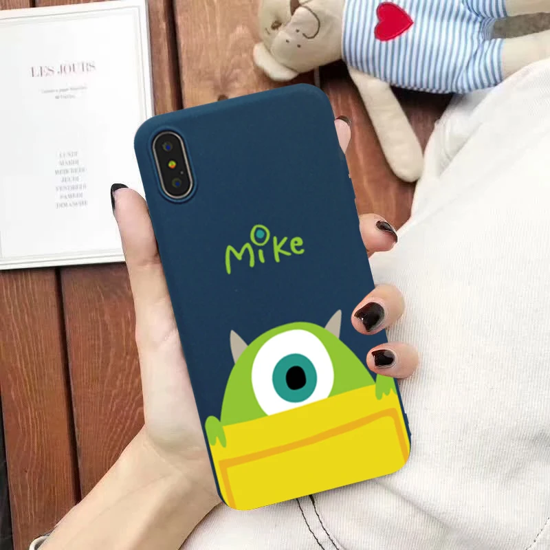 Чехлы для iPhone 8 XS MAX XR X 7 6 6s Plus Monsters университетский Мягкий силиконовый чехол для телефона